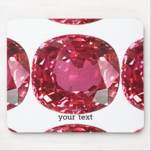 Pink Gemstone Mouse Pad