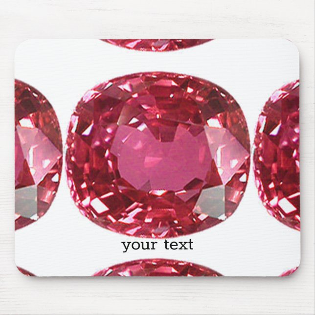 Pink Gemstone Mouse Pad (Front)