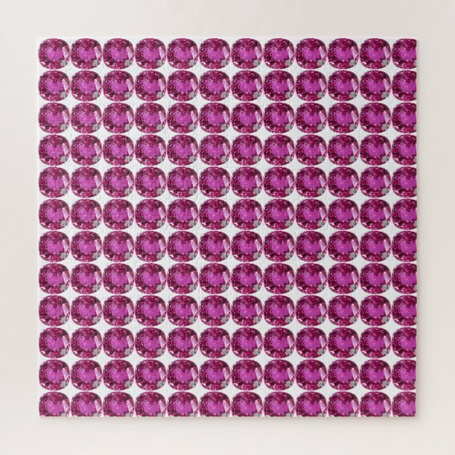 Pink Gemstone Pattern Jigsaw Puzzle (Vertical)