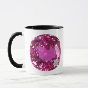 Pink Gemstone Pattern Mug