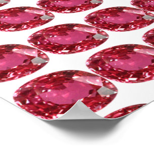 Pink Gemstone Poster