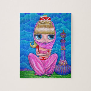 Pink Genie Doll and Magic Bottle Puzzle