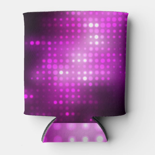 Pink Geometric: Abstract Square Background. Can Cooler (Front)