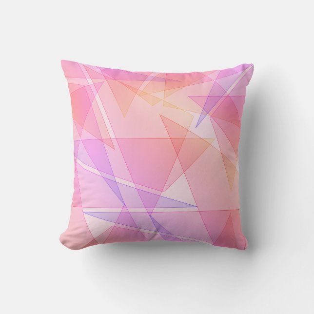 Pink Geometric  Cushion (Front)