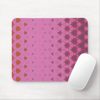 Pink geometric design mouse pad