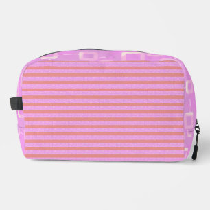 Pink Geometric Dopp Kit