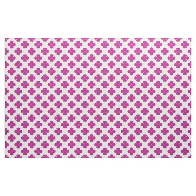 Pink Geometric Flowers on a Light Background Fabric (Fat Quarter)