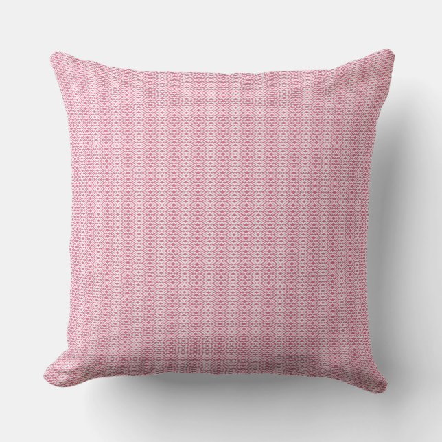 Pink geometric high quality design seamless patter cushion (Front)