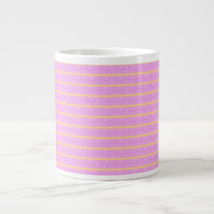 Pink Geometric Large Coffee Mug