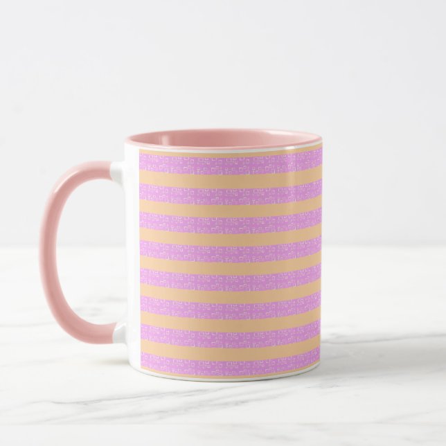 Pink Geometric  Mug (Left)