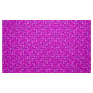 Pink geometric patterns fabric
