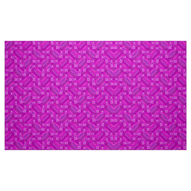 Pink geometric patterns fabric (Fat Quarter)