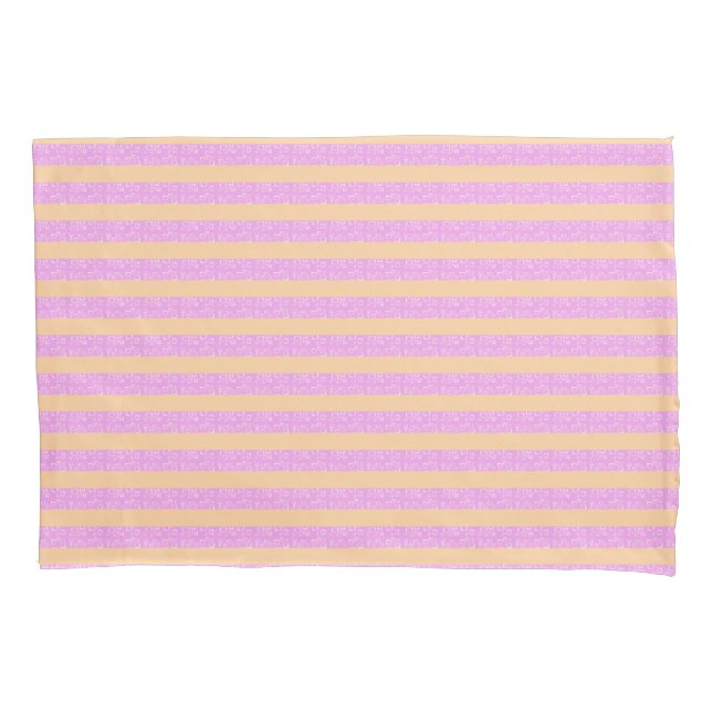 Pink Geometric  Pillowcase (Front)