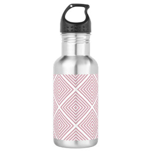 Pink Geometric Squares 532 Ml Water Bottle