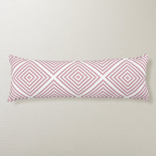 Pink Geometric Squares Body Cushion