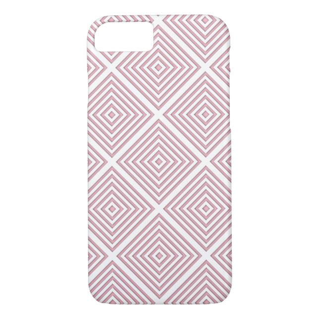Pink Geometric Squares Case-Mate iPhone Case (Back)