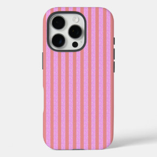 Pink Geometric Stripes iPhone 16 Pro Case