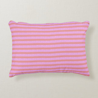 Pink Geometric Stripes Decorative Cushion