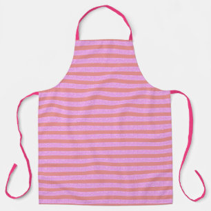 Pink Geometric Stripes Geostripes Apron