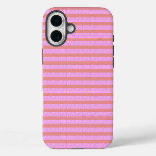 Pink Geometric Stripes iPhone / iPad case