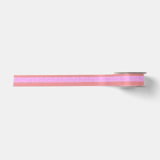 Pink Geometric Stripes Pink Stripe Ribbon Satin Ribbon