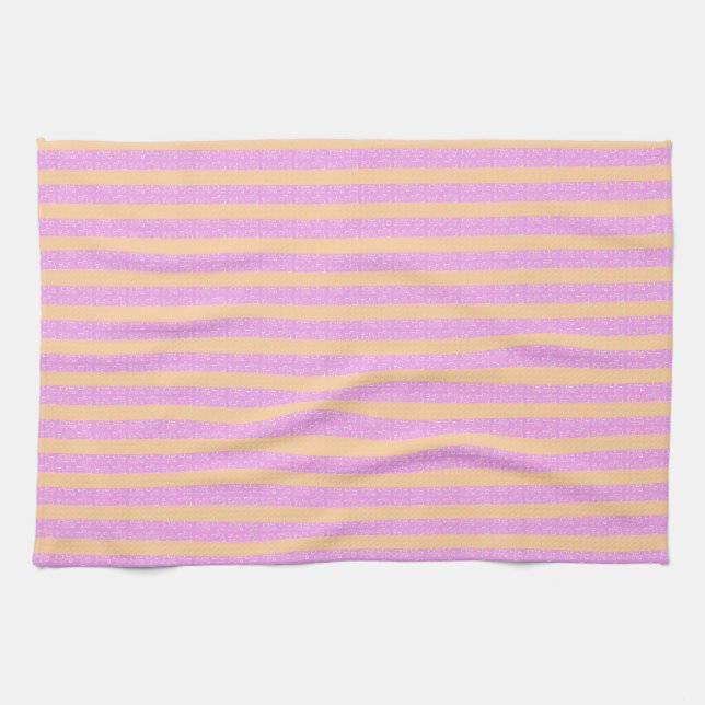 Pink Geometric  Tea Towel (Horizontal)