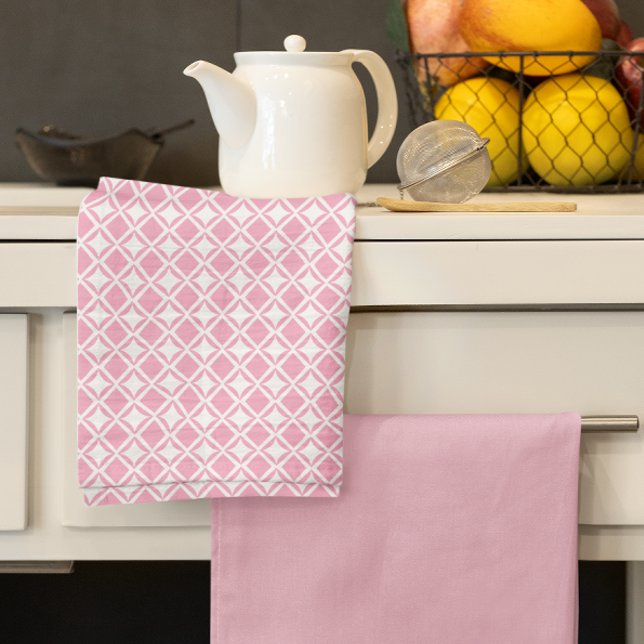 Pink Geometric Tea Towel (Creator Uploaded)