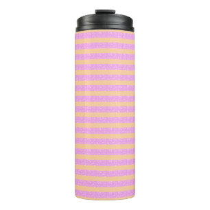Pink Geometric  Thermal Tumbler