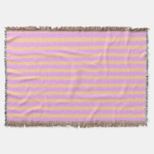 Pink Geometric  Throw Blanket