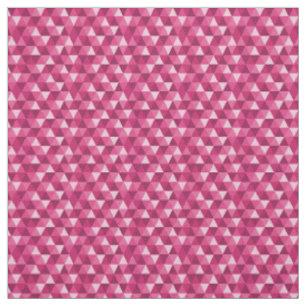 Pink Geometric Triangles Pattern Fabric