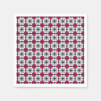 Pink Geometry Pattern Napkin