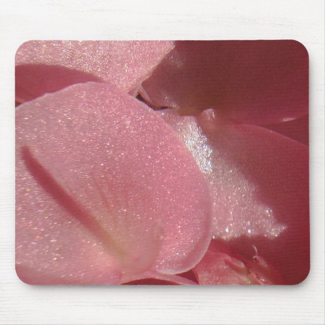 Pink geranium: almost solid Light pink Mouse Pad (Front)