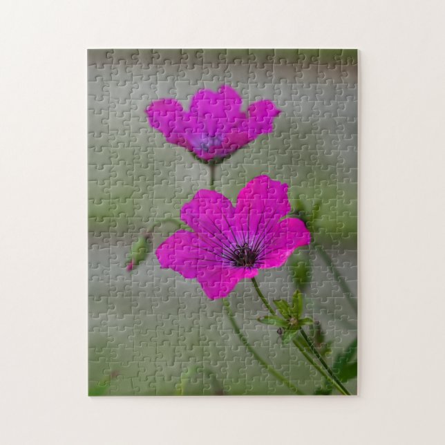 Pink Geranium Jigsaw Puzzle (Vertical)