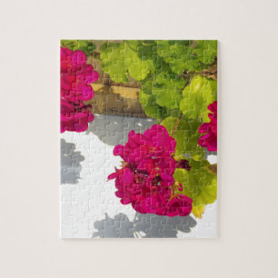 Pink Geranium Jigsaw Puzzle