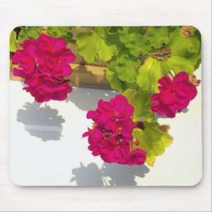 Pink Geranium Mouse Pad