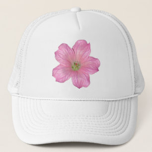 Pink Geranium Trucker Hat