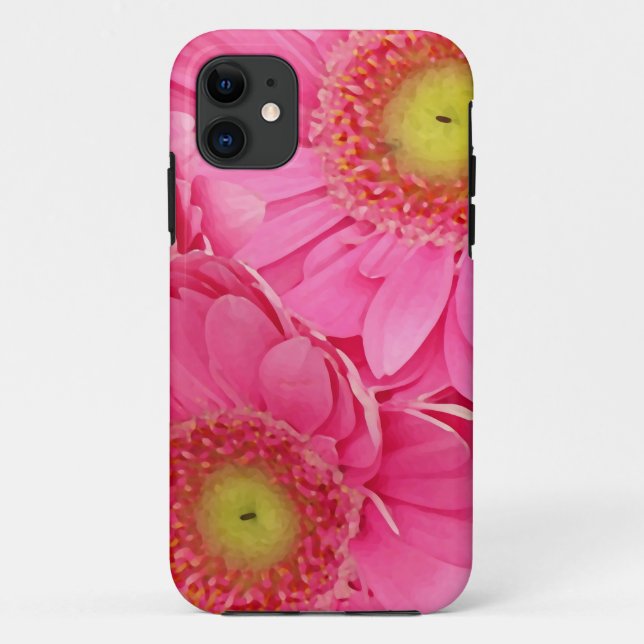 Pink Gerber Daisies Case-Mate iPhone Case (Back)