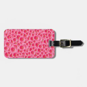 Pink Gerber Daisies Luggage Tag