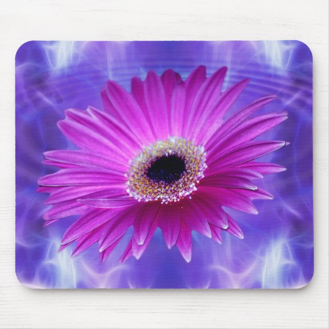 Pink Gerber Daisy Mouse Pad (Front)