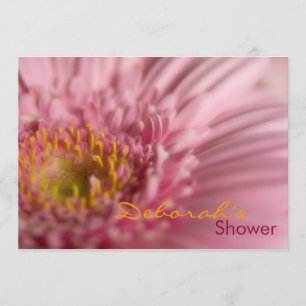 Pink Gerbera • Bridal Shower Invitation