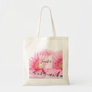 Pink Gerbera Daisies Elegant Photo Tote Bag
