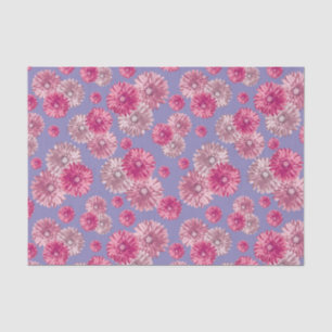 Pink Gerbera Daisies floral gift bag stuffer Tissue Paper