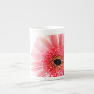 Pink Gerbera Daisy Bone China Mug