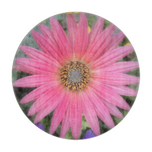 Pink Gerbera Daisy Cutting Board