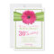 Pink Gerbera Daisy Green Ribbon 30th Birthday