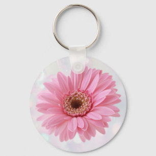 Pink Gerbera daisy Keychain