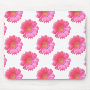 Pink gerbera daisy mouse pad