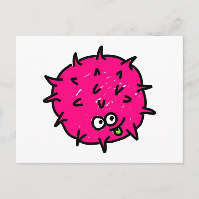 Pink Germ Postcard (Front)