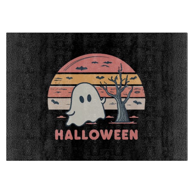 Pink Ghost Cutting Board (Front)