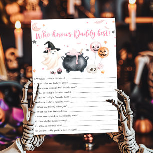 Pink Ghost Little Boo Who Knows Daddy Best Game